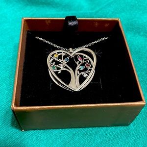Heart and Tree Necklace